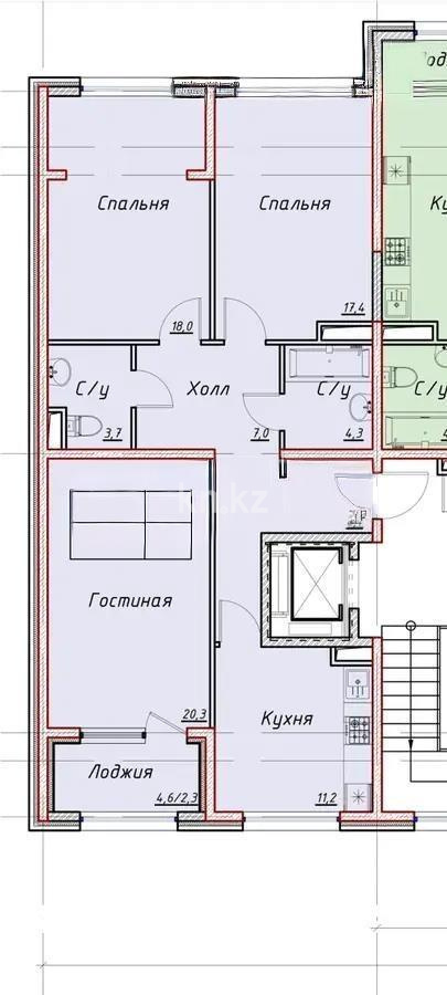 Продажа 3-комнатной квартиры, 98 м² в Алматы