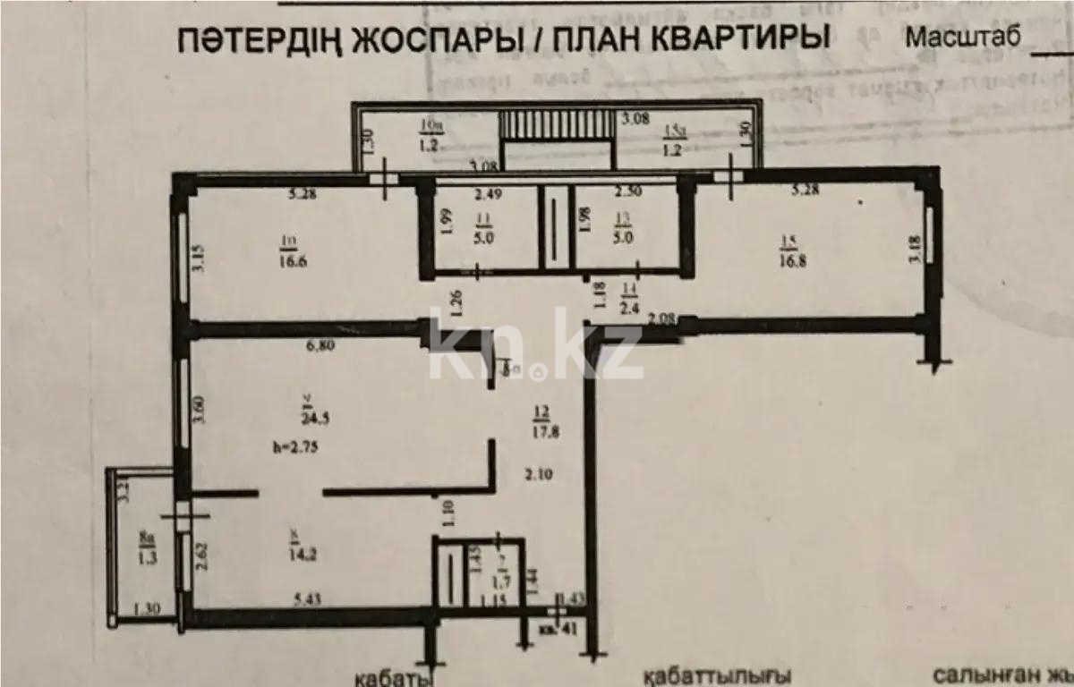 Продажа 3-комнатной квартиры, 107 м², ул. Толе би, дом  298/1 в Алматы - фото 8