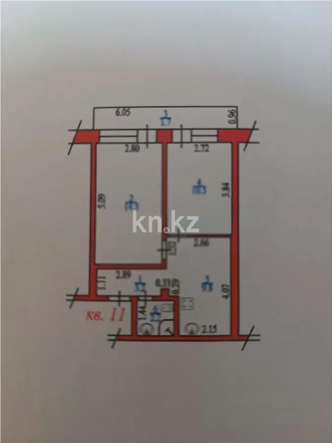 Продажа 2-комнатной квартиры, 41.7 м² в Алматы - фото 5