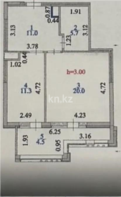 Продажа 1-комнатной квартиры, 52.5 м², пр. Мангилик Ел, дом  52 в Астане - фото 4
