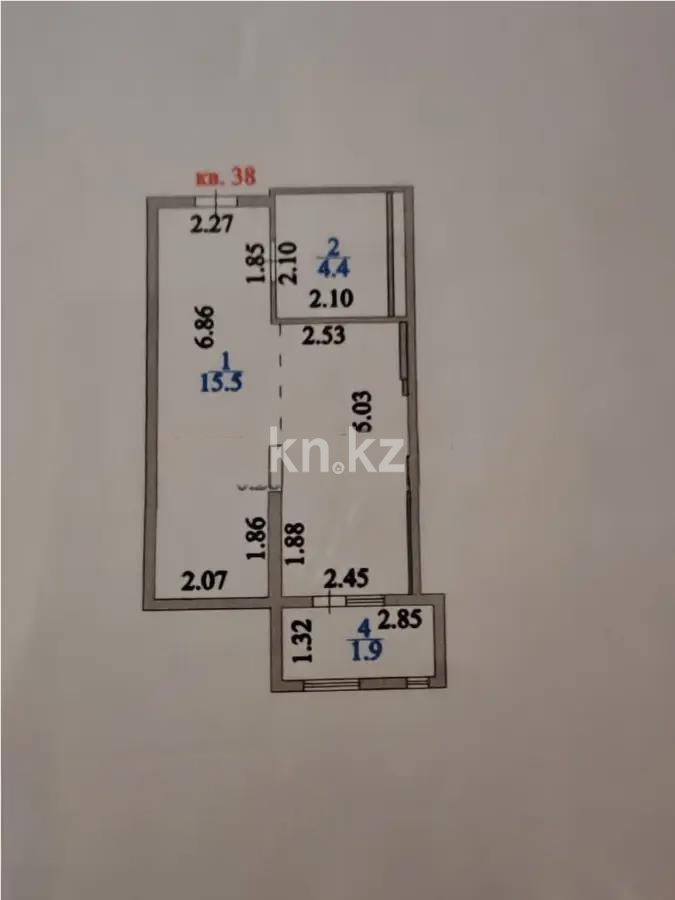 Продажа 1-комнатной квартиры, 34.1 м², ул. Е-430, дом  4 в Астане - фото 5