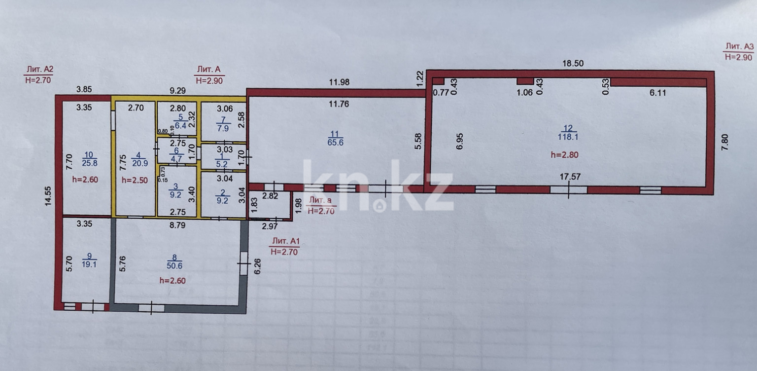 Продажа , 342.7 м², ул. Костюшко в Караганде