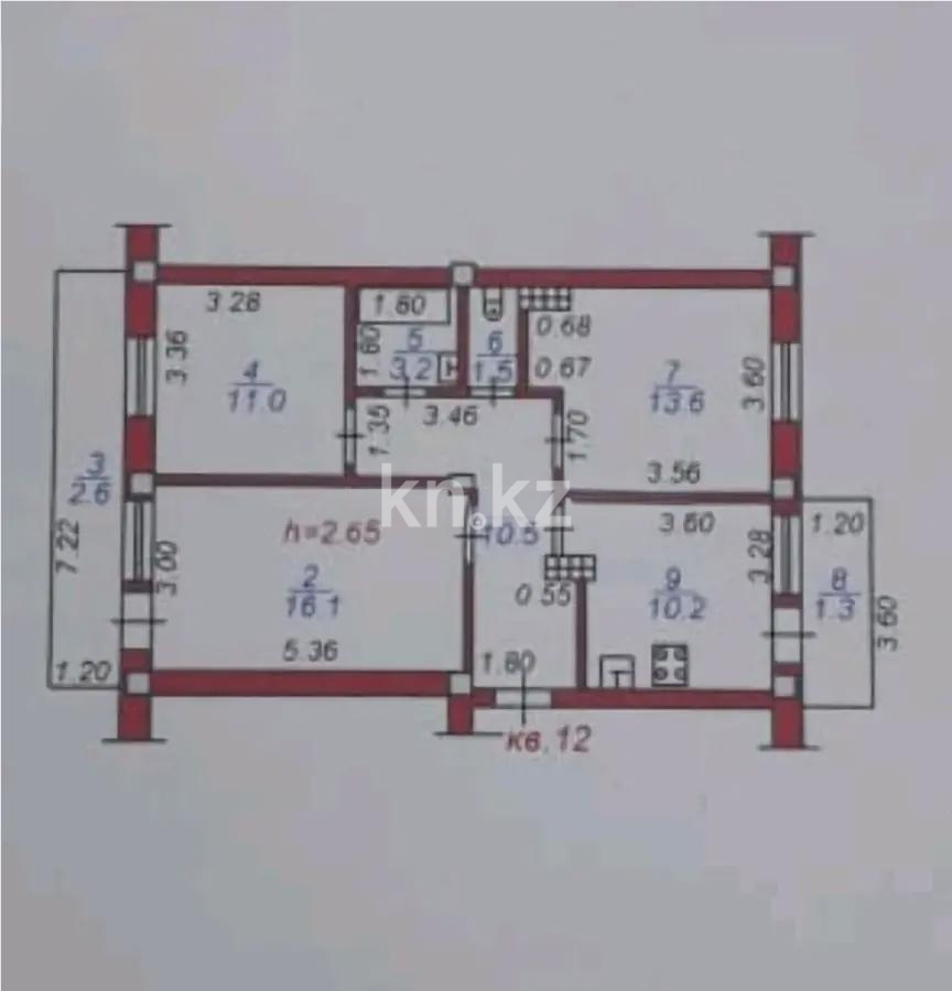 Продажа 3-комнатной квартиры, 70 м² в Алматы - фото 3