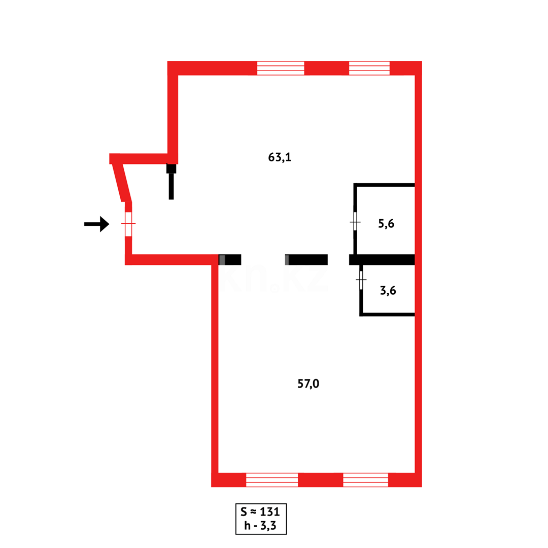 Продажа 3-комнатной квартиры, 131.2 м², ул. Жошы хана, дом  16/1 в Астане - фото 3