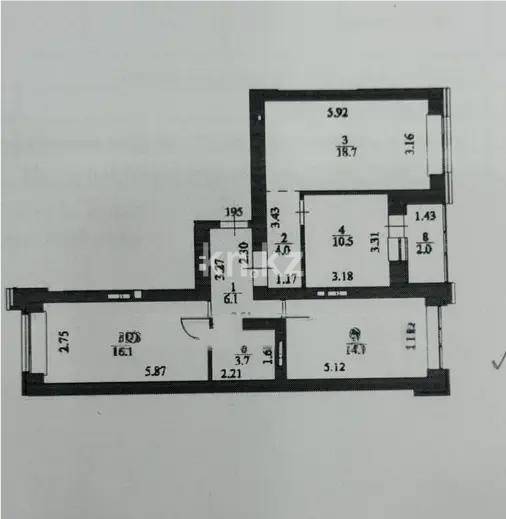 Продажа 3-комнатной квартиры, 74 м² в Астане - фото 7