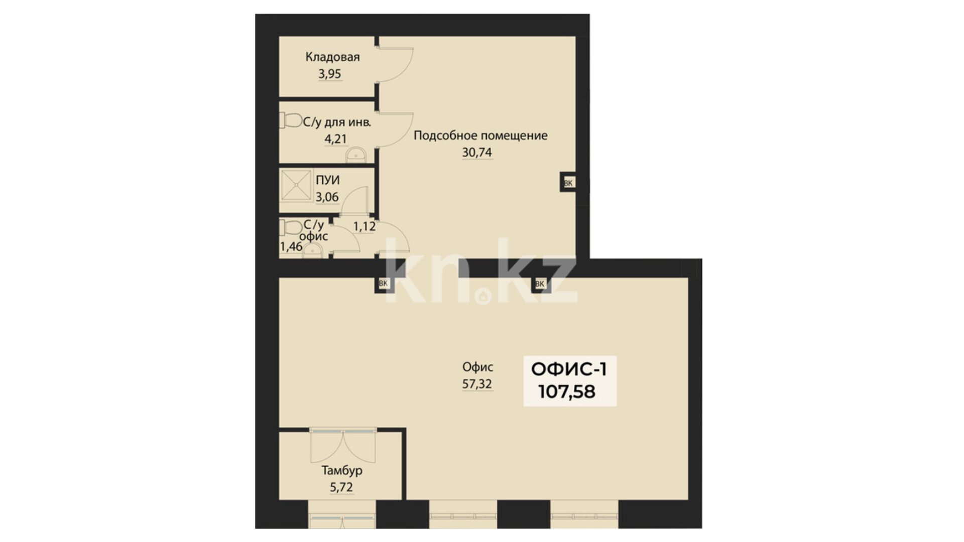 ЖК Istanbul, цена 86 064 000 ₸, 800 000 ₸&nbsp;/&nbsp;м²