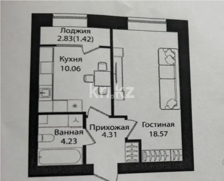 Продажа 1-комнатной квартиры, 38.6 м² в Астане