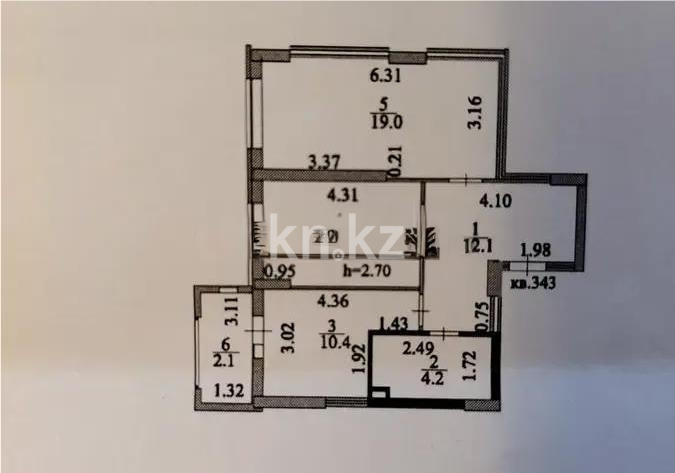 Продажа 2-комнатной квартиры, 60 м² в Астане - фото 4