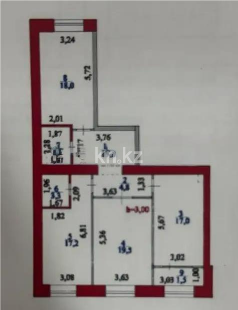 Продажа 3-комнатной квартиры, 94 м², пр. Тауелсыздык, дом  25/2 в Астане - фото 3