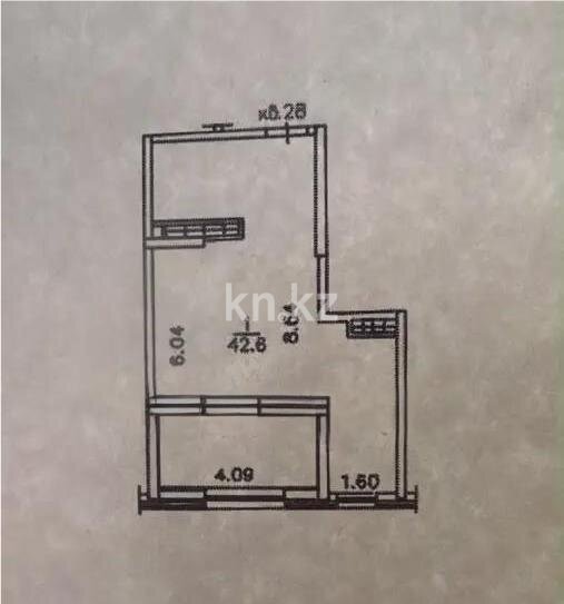 Продажа 1-комнатной квартиры, 42 м² в Алматы