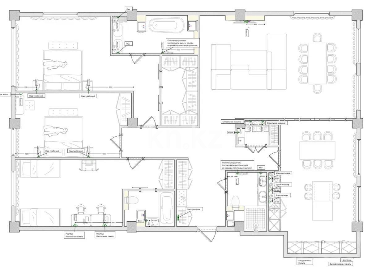 Продажа 4-комнатной квартиры, 220 м² в Алматы - фото 4