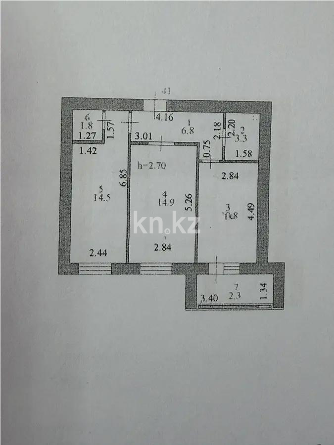 Продажа 2-комнатной квартиры, 56.4 м² в Астане - фото 6