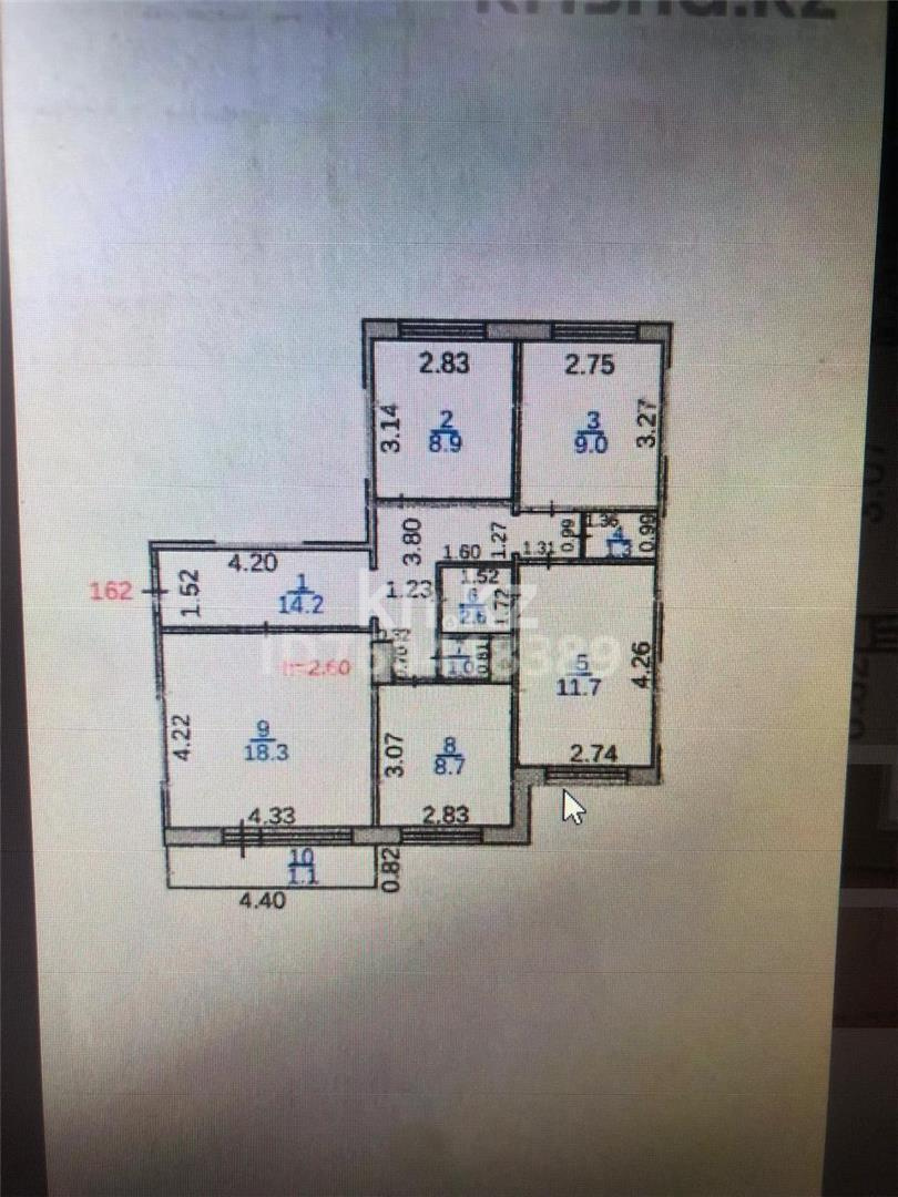 Продажа 4-комнатной квартиры, 76 м², ул. Карла Маркса, дом  7 в Караганде - фото 17