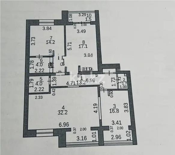 Продажа 3-комнатной квартиры, 107 м² в Караганде - фото 6