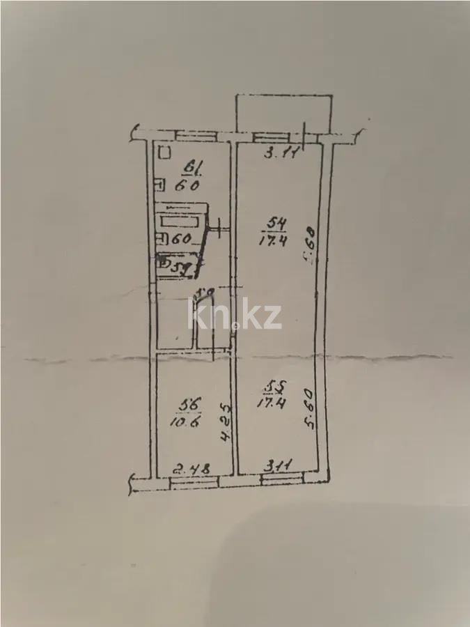 Продажа 3-комнатной квартиры, 61.4 м², мкр-н Айнабулак-1, дом  5 в Алматы - фото 9