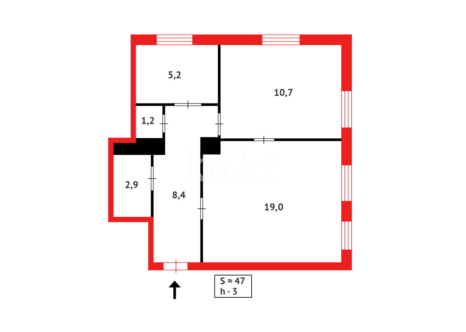 Продажа 2-комнатной квартиры, 44 м², пр. Ленина в Сарани - фото 12