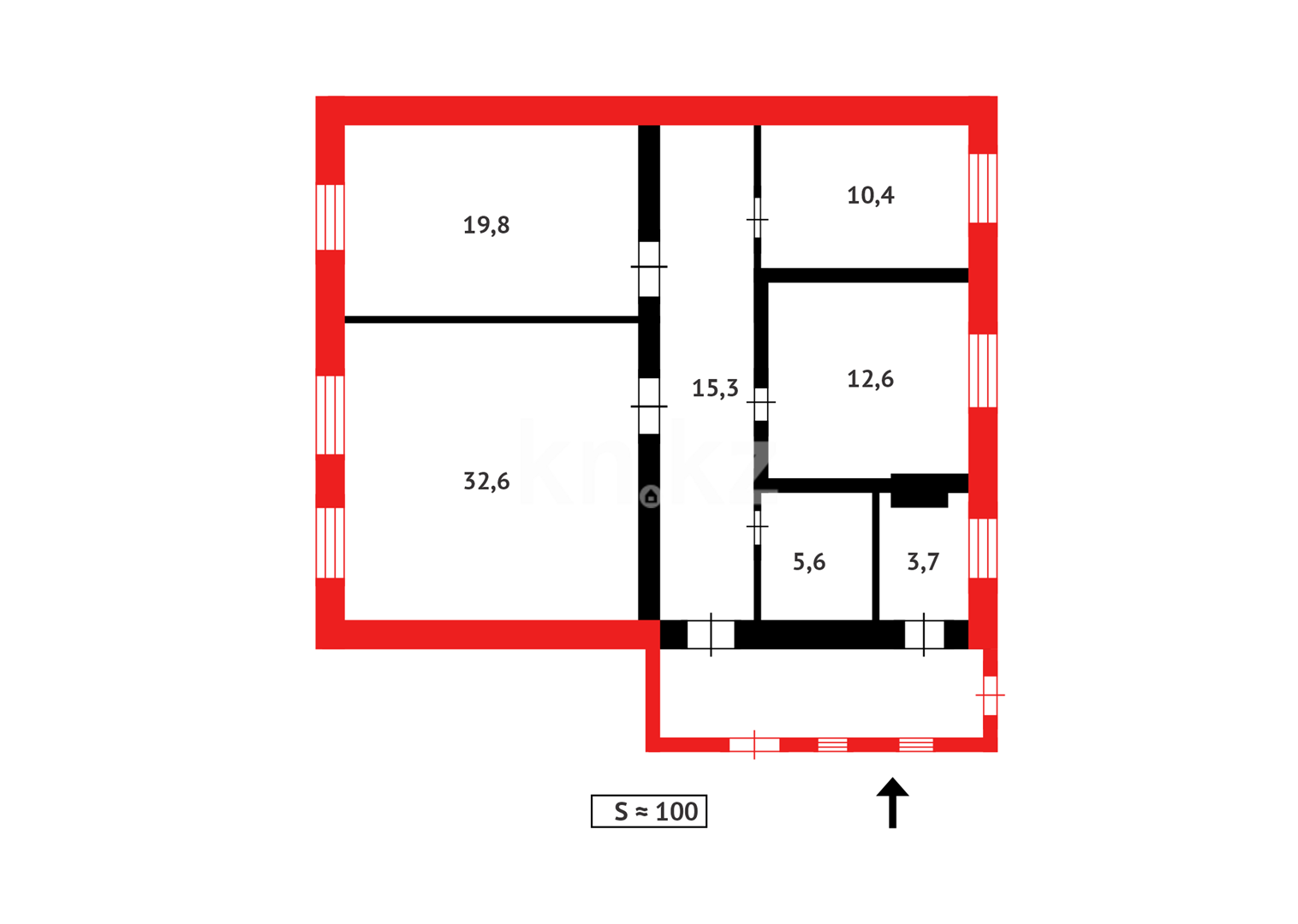 Продажа 3-комнатного дома, 100 м², Мирас в Абае - фото 14