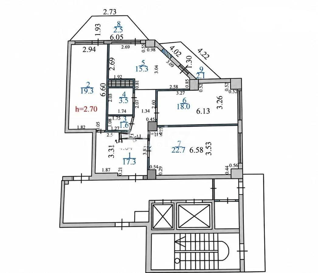 Продажа 3-комнатной квартиры, 100 м² в Караганде - фото 6
