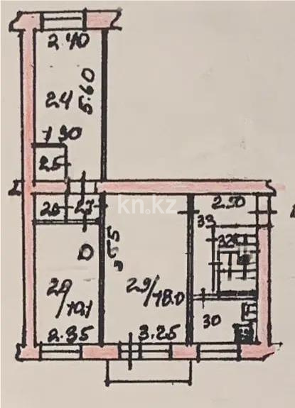 Продажа 3-комнатной квартиры, 57 м², ул. Сатпаева, дом  18в в Алматы
