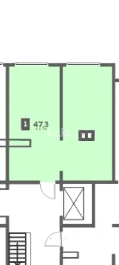 Продажа 2-комнатной квартиры, 47.3 м² в Алматы