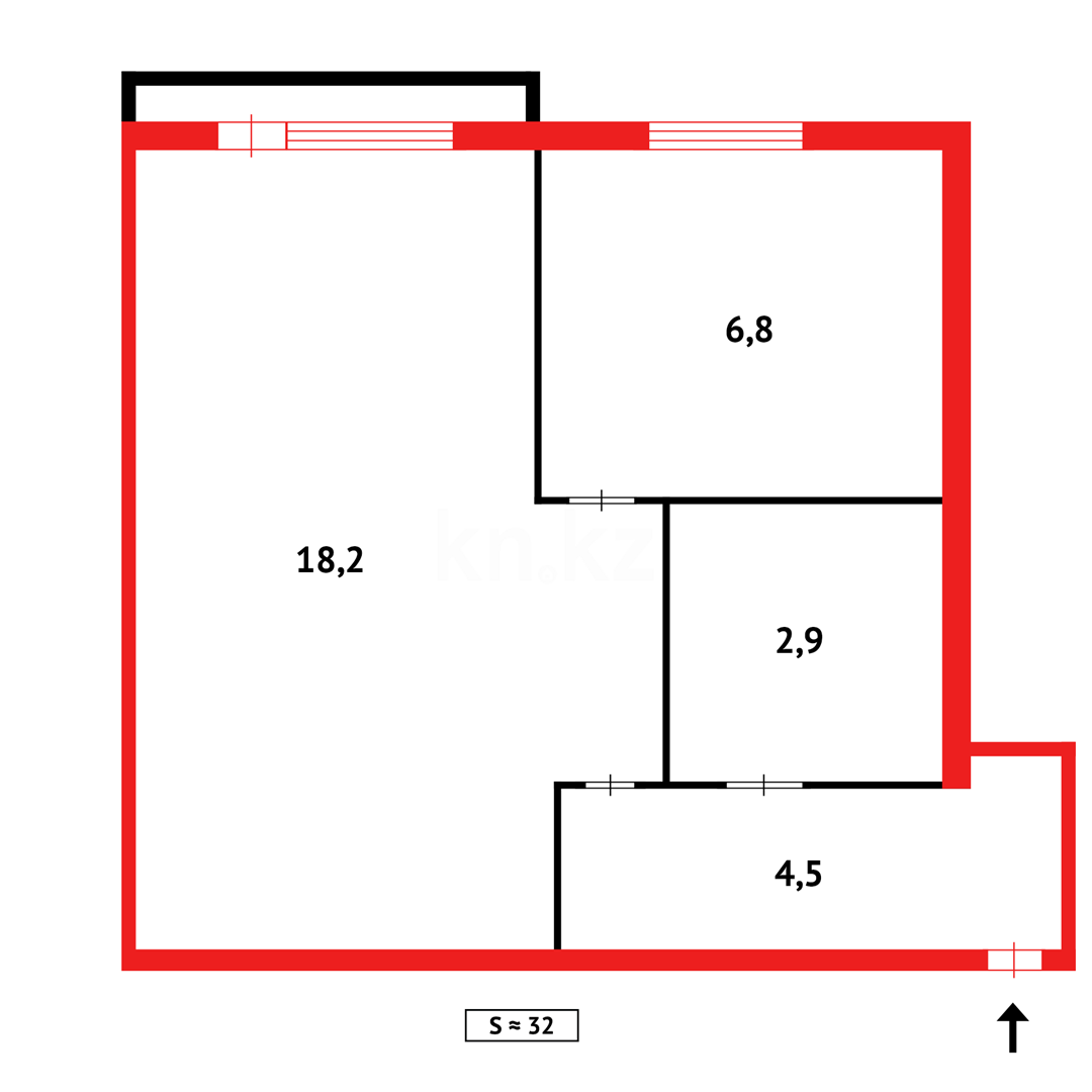 Продажа 1-комнатной квартиры, 30 м², пр. Строителей в Темиртау - фото 7