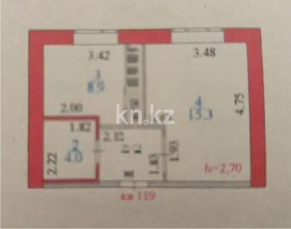 Продажа 1-комнатной квартиры, 32 м² в Астане - фото 3