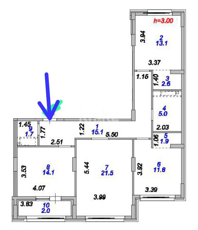 Продажа 3-комнатной квартиры, 89 м² в Астане - фото 6