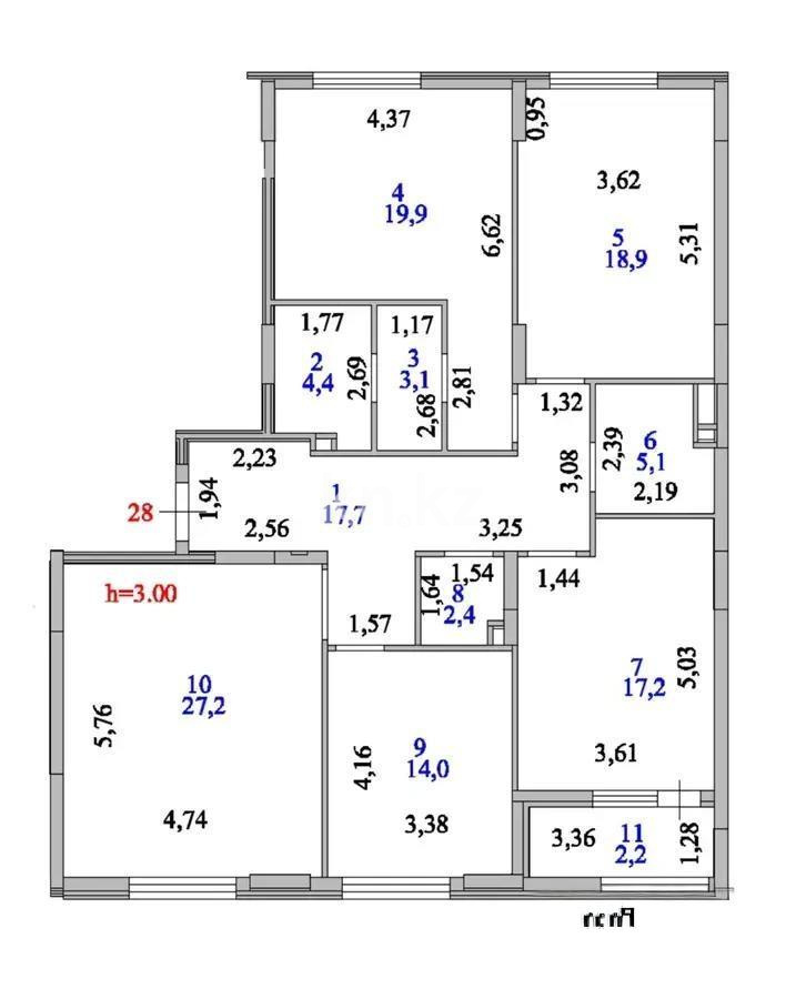 Продажа 4-комнатной квартиры, 132.1 м² в Астане - фото 8
