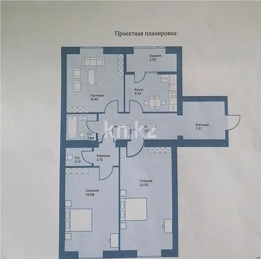 Продажа 3-комнатной квартиры, 96 м² в Астане