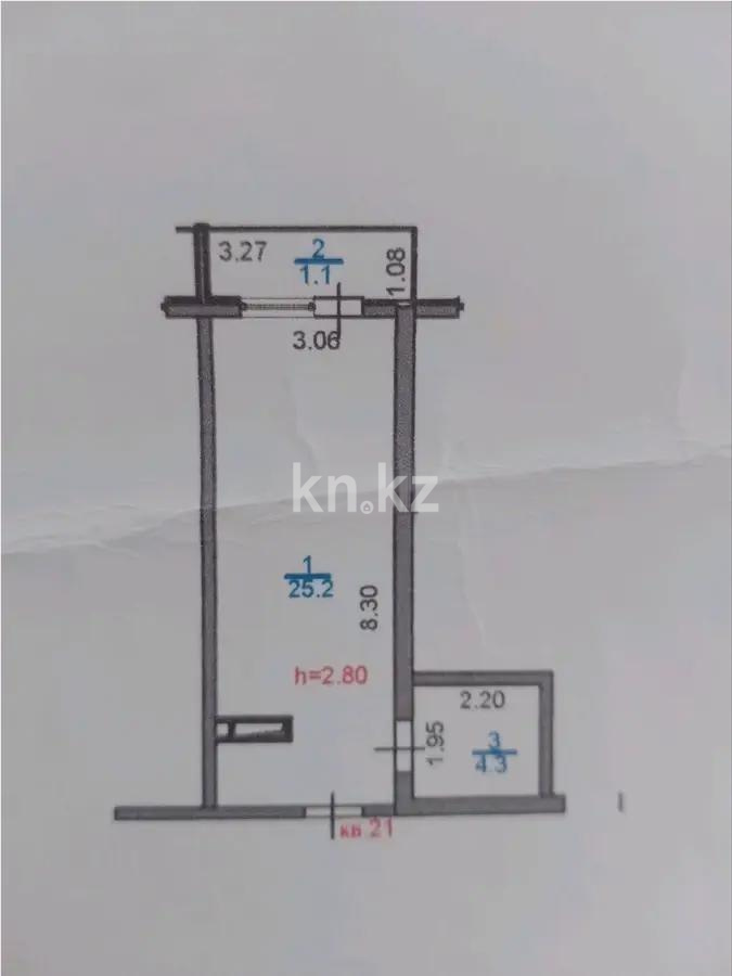 Продажа 1-комнатной квартиры, 31 м², ул. Толе би, дом  285/8 в Алматы - фото 4