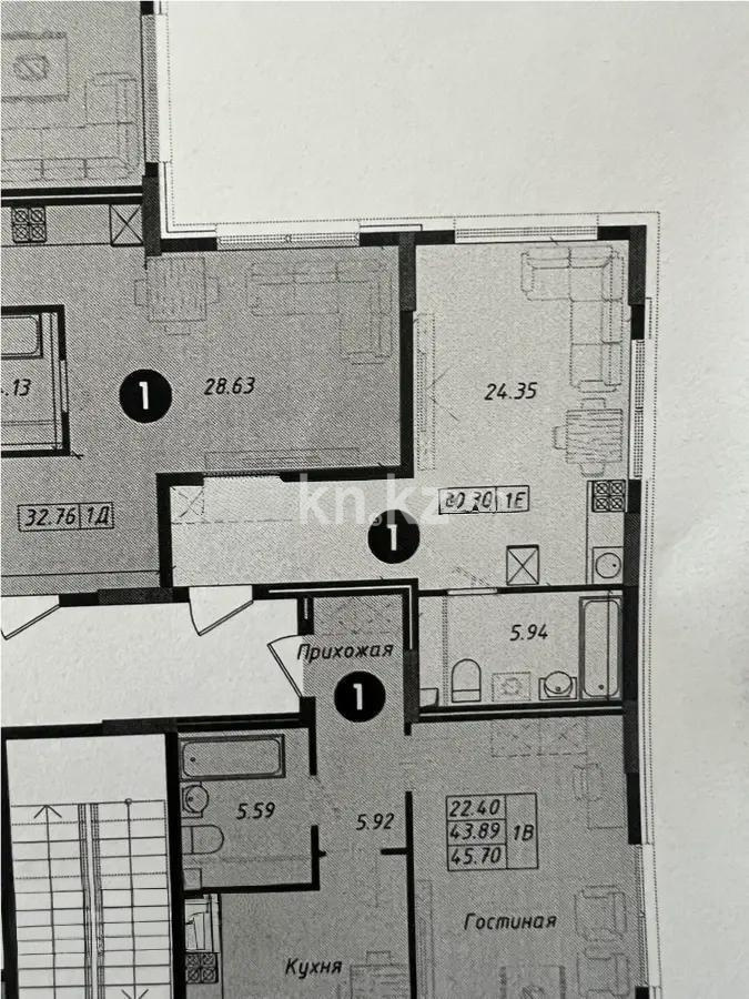 Продажа 1-комнатной квартиры, 30.3 м², ул. Байтурсынова, дом  16 стр в Астане - фото 3