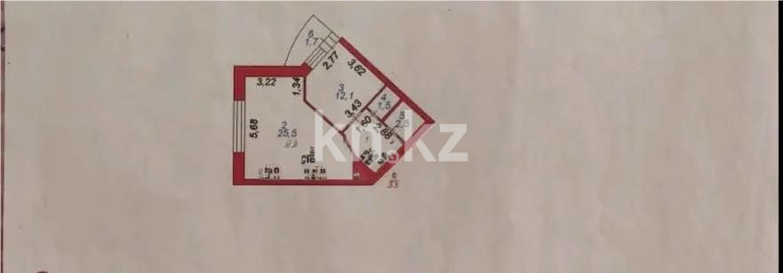 Продажа 1-комнатной квартиры, 50.7 м² в Астане - фото 5