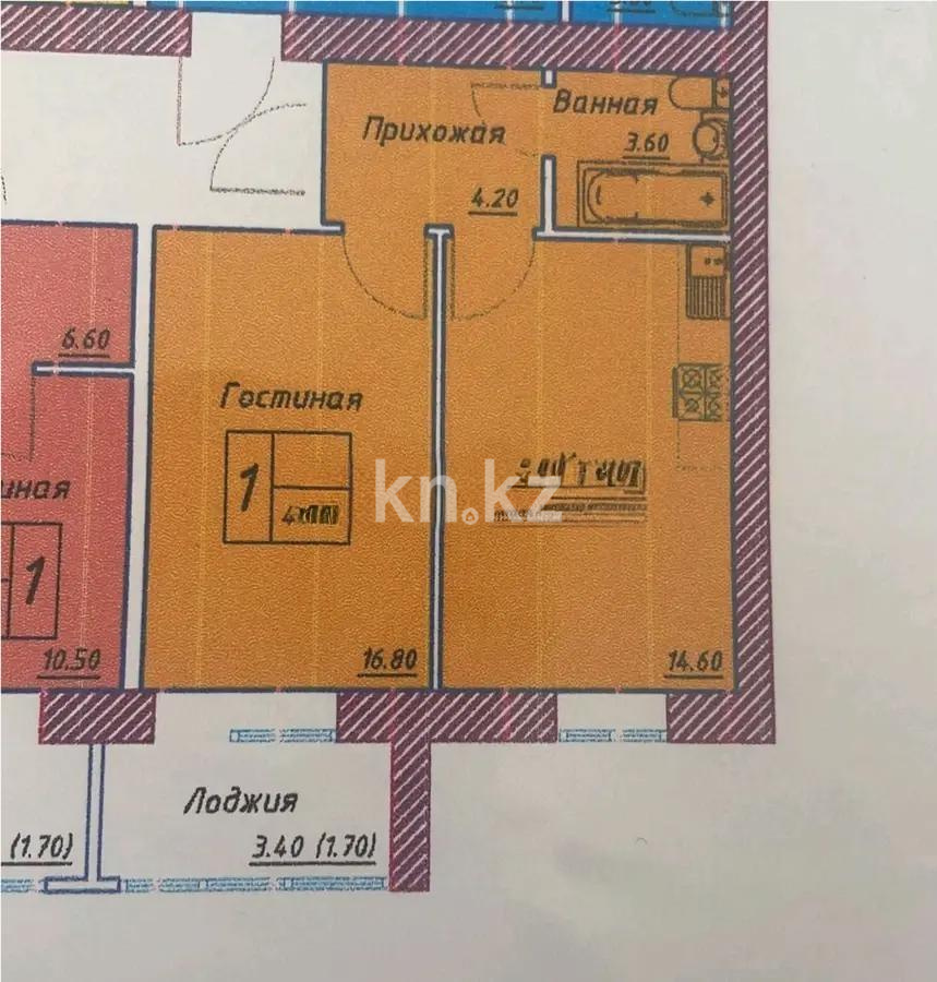 Продажа 1-комнатной квартиры, 43 м² в Астане - фото 2