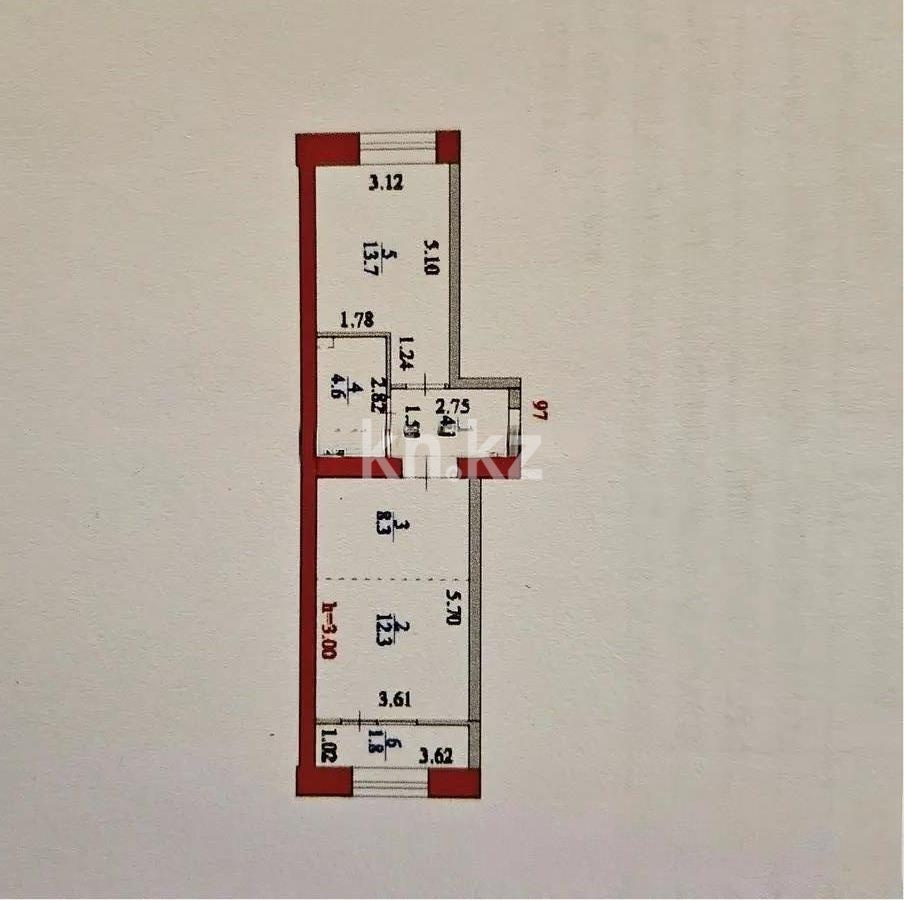 Продажа 2-комнатной квартиры, 46 м² в Астане - фото 6