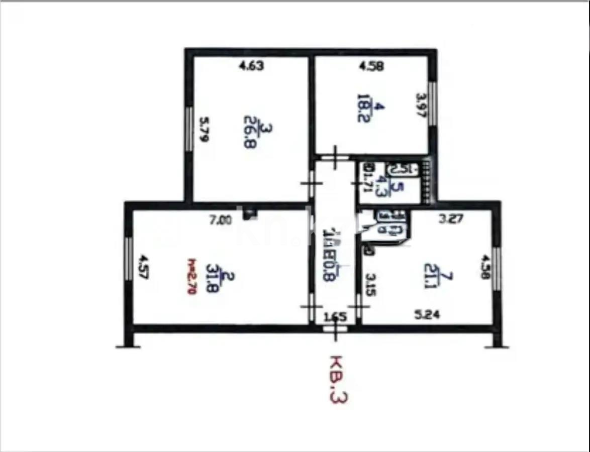 Продажа 3-комнатной квартиры, 117 м² в Алматы - фото 5