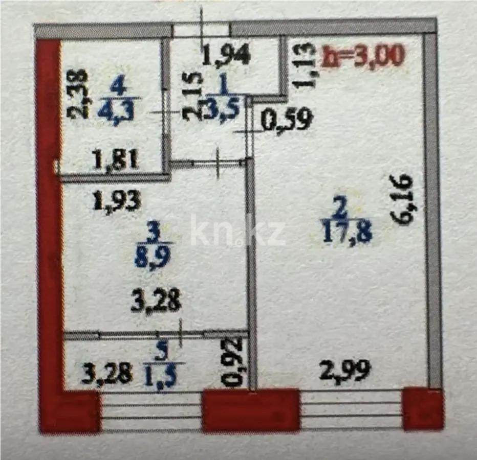 Продажа 1-комнатной квартиры, 36 м² в Астане