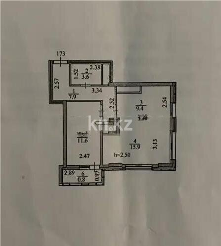 Продажа 2-комнатной квартиры, 49.2 м² в Астане - фото 6