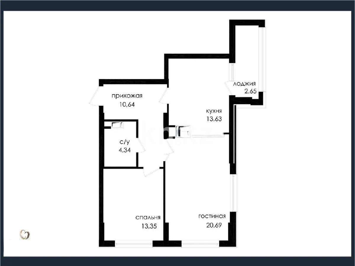 Продажа 2-комнатной квартиры, 67 м², пр. Туран, дом  55 в Астане - фото 6