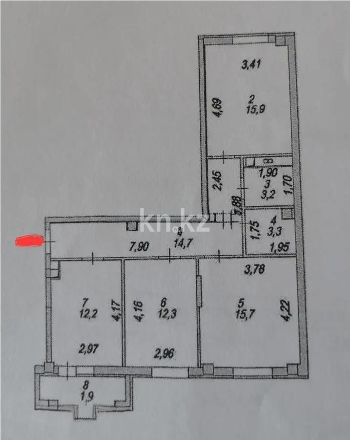 Продажа 3-комнатной квартиры, 80 м² в Астане - фото 8