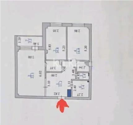 Продажа 2-комнатной квартиры, 74 м², пр. Абая, дом  63 в Астане