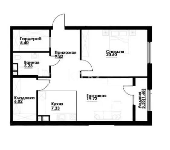 Продажа 3-комнатной квартиры, 76 м² в Алматы