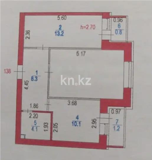 Продажа 2-комнатной квартиры, 55 м² в Астане - фото 5