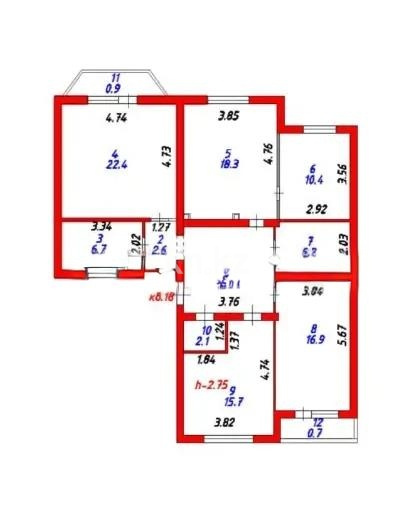 Продажа 4-комнатной квартиры, 117 м² в Астане - фото 10