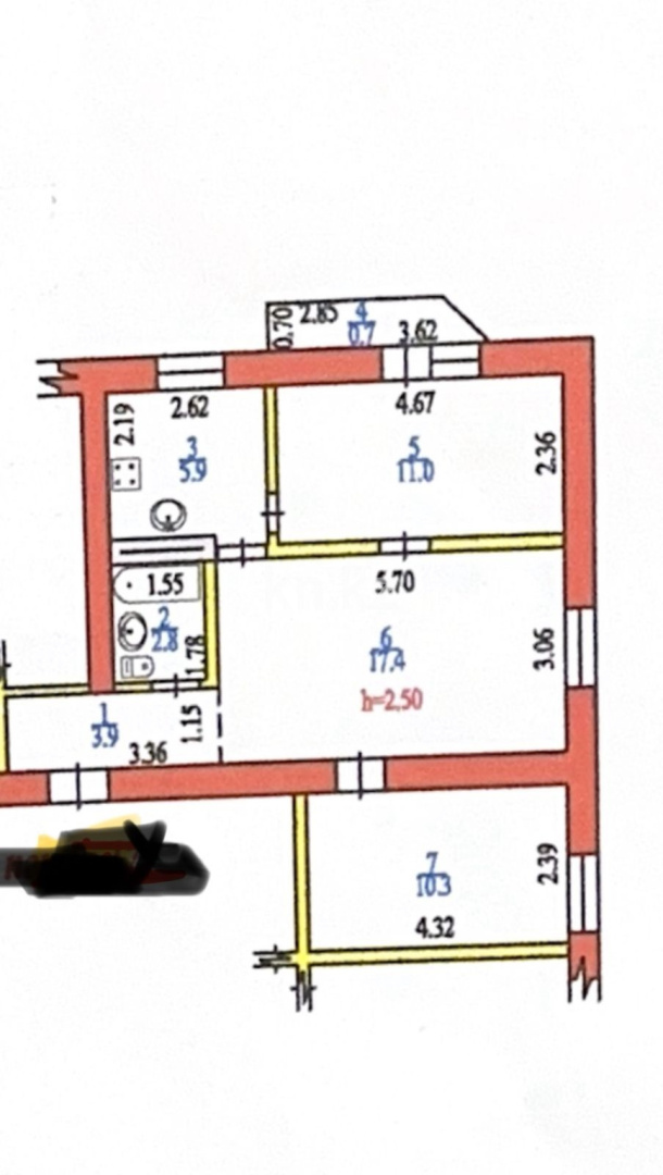 Продажа 3-комнатной квартиры, 52 м² в Алматы - фото 17