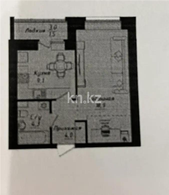 Продажа 1-комнатной квартиры, 38 м², ул. Толе би, дом  1 стр в Астане