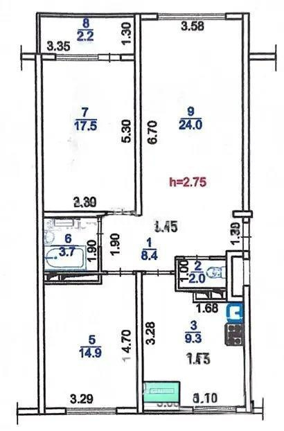 Продажа 3-комнатной квартиры, 84.4 м², мкр-н Саялы, дом  43 в Алматы - фото 3
