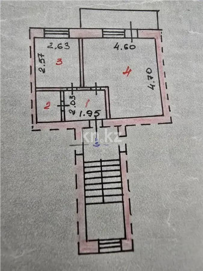 Продажа 1-комнатной квартиры, 33 м², мкр-н 23, дом  1 в Караганде - фото 4