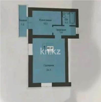 Продажа 1-комнатной квартиры, 40.44 м² в Астане