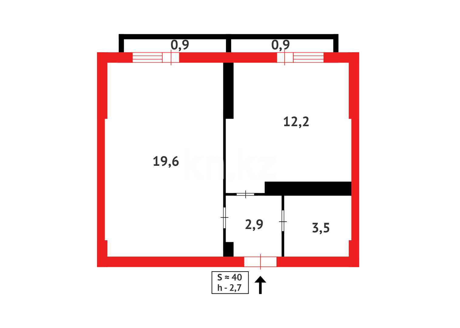 Продажа 1-комнатной квартиры, 40 м² в Астане - фото 8