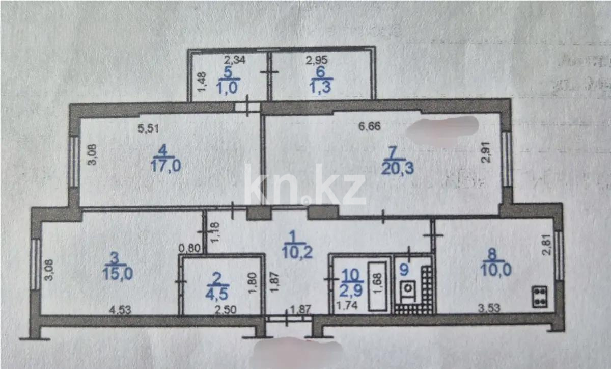 Продажа 3-комнатной квартиры, 84.4 м², ул. Макатаева, дом  131/1 в Алматы - фото 6